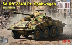 Rye Field Model 5118 - 1:35 Sd.Kfz.234/4 Pz.Spähwagen with Full Interior