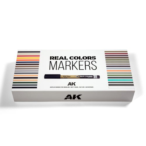 Przejdź do produktu AK Interactive RCM150 - Zestaw markerów Real Colors Special Box 34 kolory
