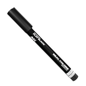 AK Interactive RCM033 - Marker Real Color Flat Black