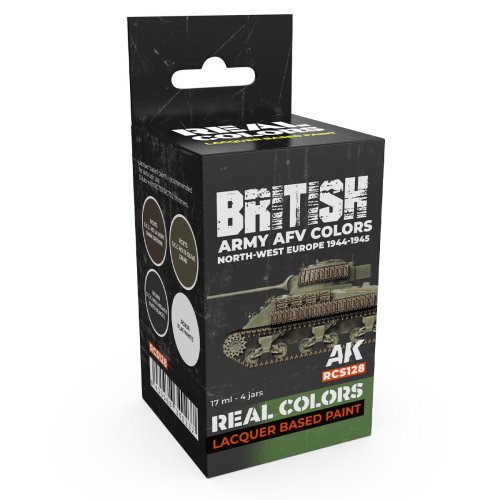 Przejdź do produktu AK Interactive RCS128 - Zestaw farb British Army AFV Colors North-West Europe 1944-1945