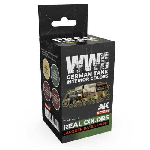 Przejdź do produktu AK Interactive RCS126 - Zestaw farb WWII German Tank Interior Colors