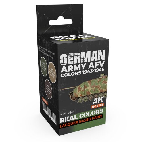Przejdź do produktu AK Interactive RCS125 - Zestaw farb German Army AFV Colors 1943-1945