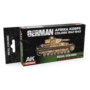 AK Interactive RCS124 - Zestaw farb German Afrika Korps Colors 1941-1943