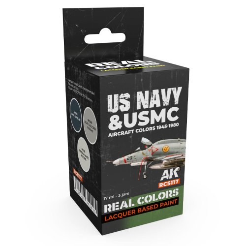 Przejdź do produktu AK Interactive RCS117 - Zestaw farb US Navy & USMC Aircraft Colors 1945-1980