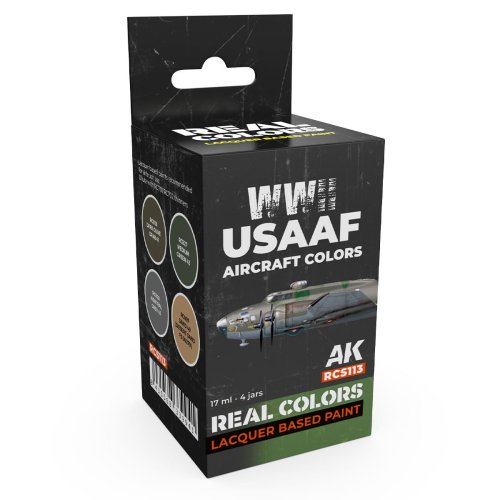 Przejdź do produktu AK Interactive RCS113 - Zestaw farb WWII USAAF Aircraft Colors