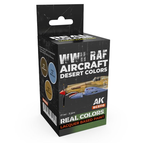 Przejdź do produktu AK Interactive RCS110 - Zestaw farb WWII RAF Aircraft Desert Colors