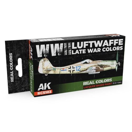 Przejdź do produktu AK Interactive RCS103 - Zestaw farb WWII Luftwaffe Late War Colors