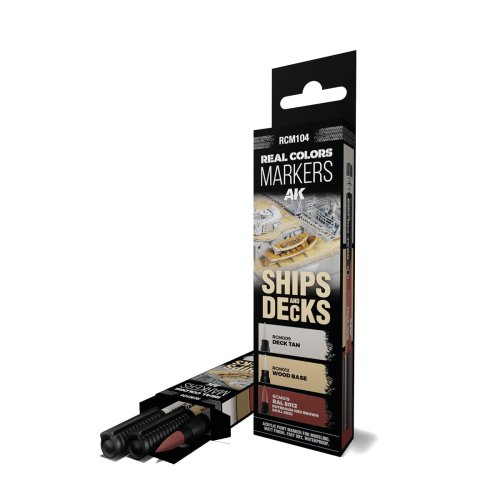 Przejdź do produktu AK Interactive RCM104 - Zestaw markerów Real Colors Ships & Decks