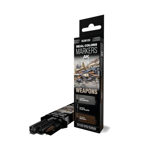 Przejdź do produktu AK Interactive RCM103 - Zestaw markerów Real Colors Weapons