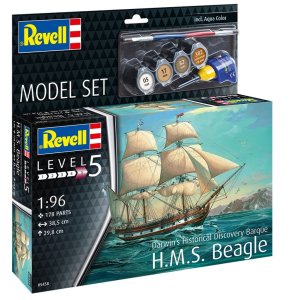 Revell 65458 - 1:96 HMS Beagle  model z farbami