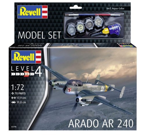 Przejdź do produktu Revell 63798 - 1:72 Arado Ar 240 model z farbami