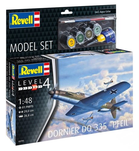 Przejdź do produktu Revell 63795 - 1:48 Dornier Do 335 Pfeil model z farbami