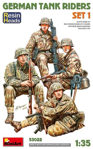 Przejdź do produktu Miniart 53022 - 1:35 German Tank Riders Set 1 Resin Heads