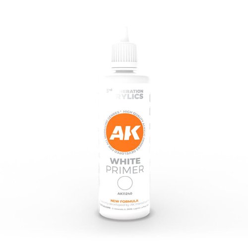 Przejdź do produktu AK INTERACTIVE 11240 - Podkład - White Primer 100 ml  3rd Generation