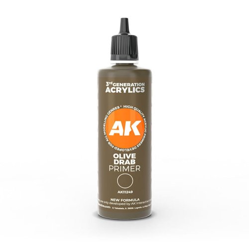 Przejdź do produktu AK INTERACTIVE 11249 - Podkład - Olive Drab Primer 100 ml 3rd Generation