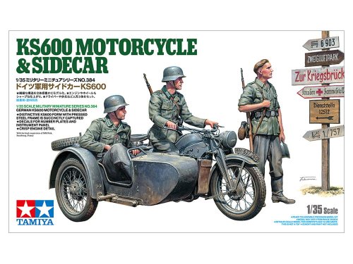 Przejdź do produktu Tamiya 35384 - 1:35 German KS600 Motorcycle & Sidecar