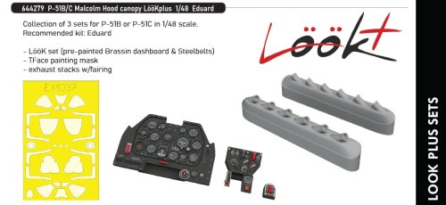 Przejdź do produktu Eduard 644279 - 1:48 P-51B/C Malcolm Hood canopy LööKplus