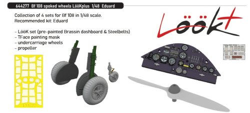Przejdź do produktu Eduard 644277 - 1:48 Bf 108 spoked wheels LööKplus