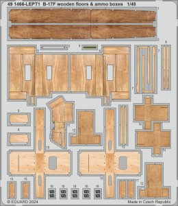 Eduard 491466 - 1:48 B-17F wooden floors & ammo boxes