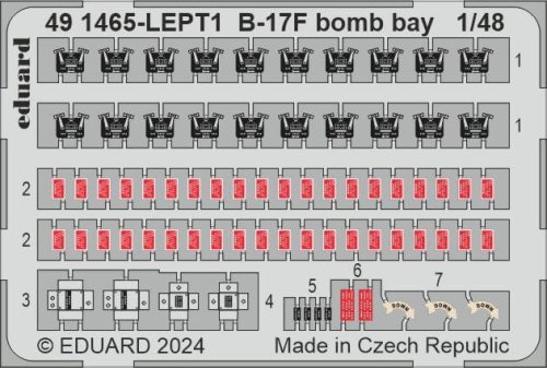 Przejdź do produktu Eduard 491465 - 1:48 B-17F bomb bay