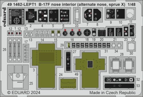 Przejdź do produktu Eduard 491462 - 1:48 B-17F nose interior - alternate nose, sprue X