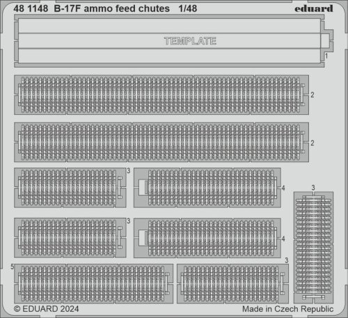 Przejdź do produktu Eduard 481148 - 1:48 B-17F ammo feed chutes