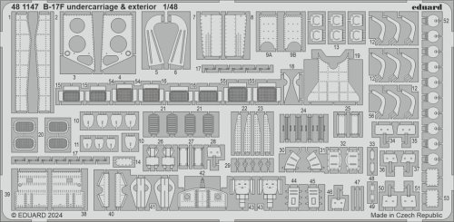 Przejdź do produktu Eduard 481147 - 1:48 B-17F undercarriage & exterior