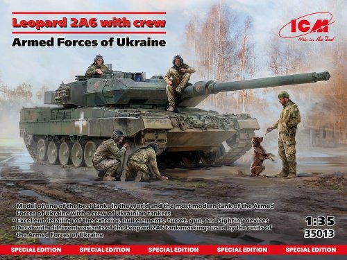 Przejdź do produktu ICM 35013 - 1:35 Leopard 2A6 with Crew Armed Forces of Ukraine