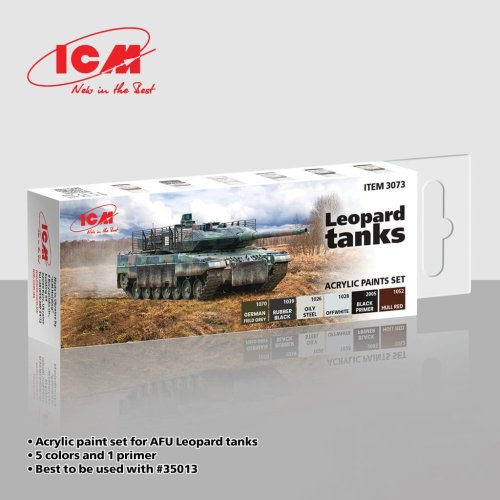 Przejdź do produktu ICM 3073 - Zestaw farb Leopard tanks