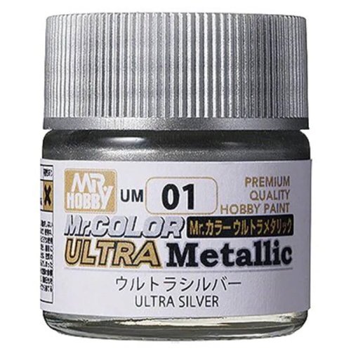 Przejdź do produktu Mr.Hobby UM01 - Farba Ultra Metallic Ultra Silver 10 ml