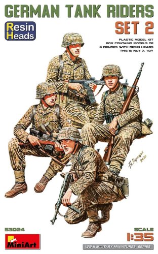 Przejdź do produktu Miniart 53024 - 1:35 German Tank Riders Set 2 Resin Heads