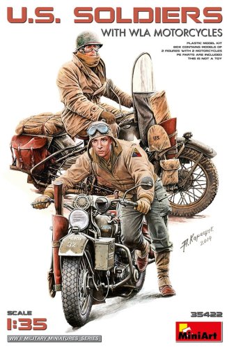 Przejdź do produktu Miniart 35422 - 1:35 U.S. Soldiers with WLA Motorcycles