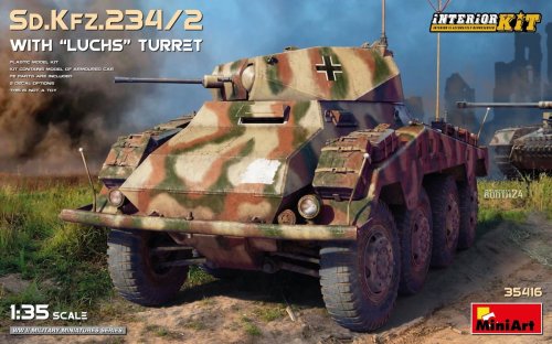 Przejdź do produktu Miniart 35416 - 1:35 Sd.Kfz.234/2 with Luchs Turret with Interior