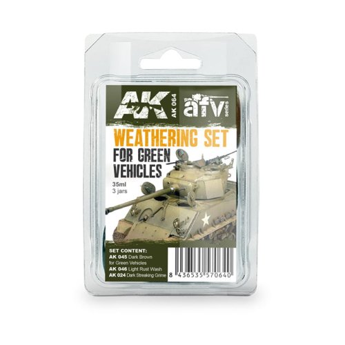 Przejdź do produktu AK INTERACTIVE 064 - Weathering Set for Green Vehicles