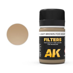 AK INTERACTIVE 065 - Light Brown for Desert yellow - Afrika Korps Filter