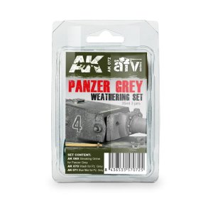 AK INTERACTIVE 072 - Panzer Grey Weathering Set