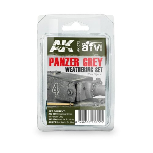 Przejdź do produktu AK INTERACTIVE 072 - Panzer Grey Weathering Set
