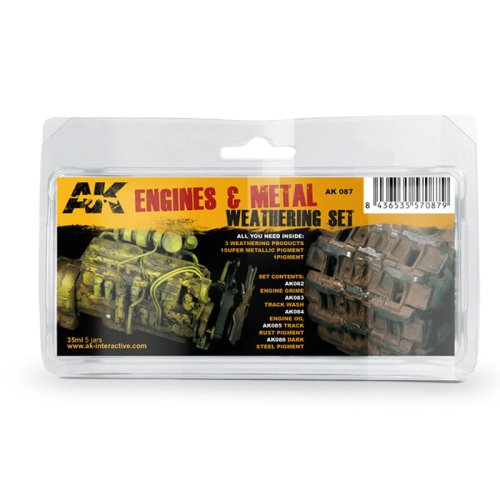 Przejdź do produktu AK INTERACTIVE 087 - Engines and Metal Weathering Set