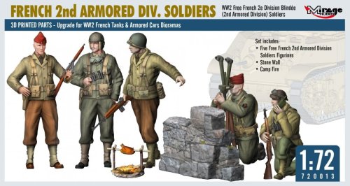 Przejdź do produktu Mirage 720013 - 1:72 French 2nd Armored Div. Soldiers