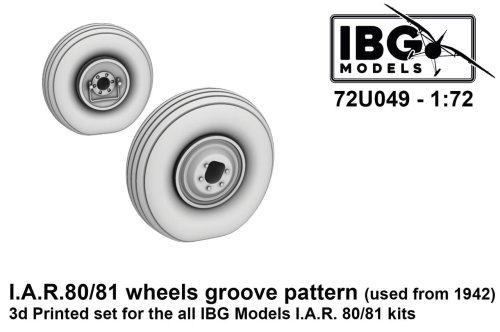 Przejdź do produktu IBG 72U049 - 1:72 I.A.R. 80/81 Wheels Groove Pattern Used from 1942 3D Printed Set