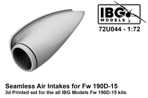 Przejdź do produktu IBG 72U044 - 1:72 Seamless Air Intakes for Fw 190D-15 3D Printed Set