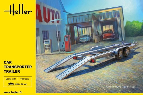Przejdź do produktu Heller 80774 - 1:24 Car Transport Trailer