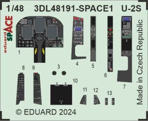 Eduard 3DL48191 - 1:48 U-2S Space 3D Decals + PE