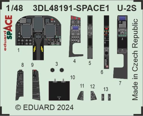Przejdź do produktu Eduard 3DL48191 - 1:48 U-2S Space 3D Decals + PE