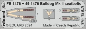 Eduard FE1476 - 1:48 Bulldog Mk.II seatbelts - Steel