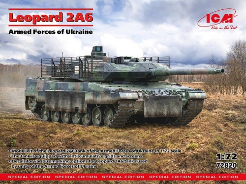 Przejdź do produktu ICM 72820 - 1:72 Leopard 2A6 Armed Forces of Ukraine - Special Edition