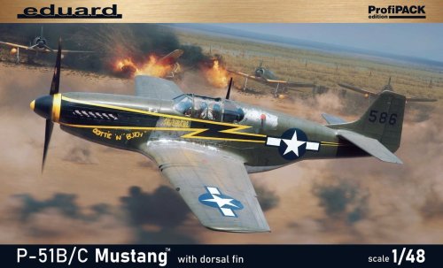 Przejdź do produktu Eduard 82108 - 1:48 P-51B/C Mustang w/ dorsal fin