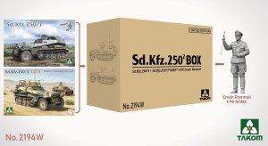 Takom 2194W - 1:35 Sd.Kfz 250 2 Box Sd.Kfz 250/3 Greif + Sd.Kfz.250/1 +1/16 Erwin Rommel