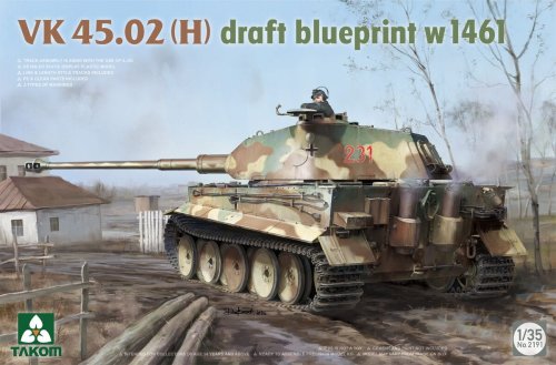 Przejdź do produktu Takom 2191 - 1:35 VK 45.02 H draft blueprint w 1461