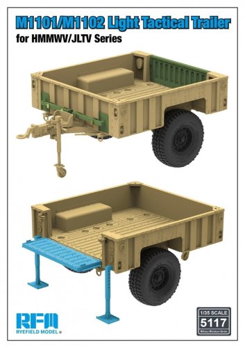 Przejdź do produktu Rye Field Model 5117 - 1:35 M1101 / M1102 Light Tactical Trailer for HMMWV / JLTV Series